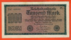 Německo - 1000 mark 15.9.1922 - série Dd-PL