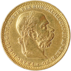 Zlatá mince Rakousko - Uhersko - 20 Koruna 1895