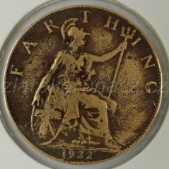 Anglie - 1 Farthing 1922