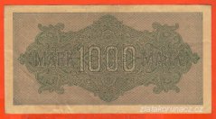 Německo - 1000 mark 15.9.1922 - série W-WB