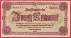 Německo - 20 Reichsmark 28.4.1945, s. AX