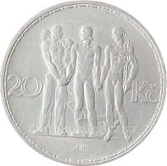 Dvacetikoruna -20Kč 1934