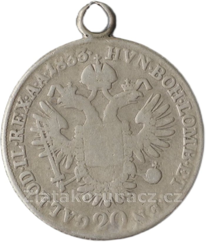 20 krejcar 1833 C