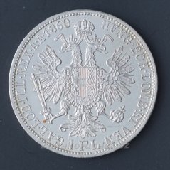 1 zlatník F.J.I-1860 A - tečka za REX