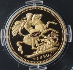 Replika 1. australský sovereign z roku 1920