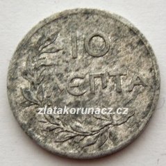 Řecko - 10 lepta 1922