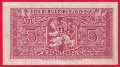 5 Kčs b.l.1945 ZN