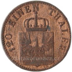 Prusko - 3 pfenninge 1855 A