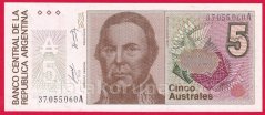 Argentina - 5 Australes 1986-1987