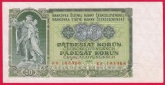 50 Kčs 1953 KR - český číslovač
