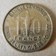Afrika - Centrální - 10 francs 1959