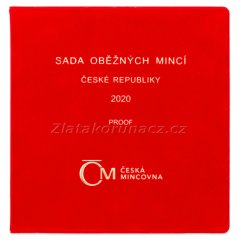 Sada oběžných mincí 2020 proof - semišový obal