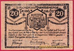 Perg - 20 haléřů - 1920