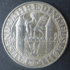 Německo - Výmar - 3 marka 1928 D- Dinkelsbühl