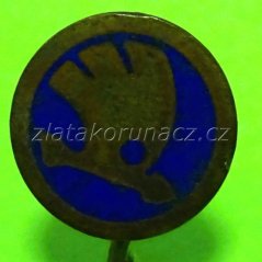 Znak Škoda kulatý modrý