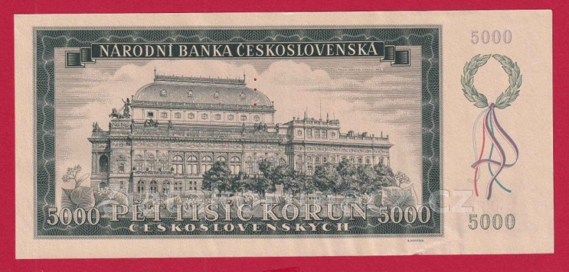 5000 Kčs 1945 20 A perf.