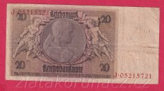 Německo - 20 Reichsmark 22.1.1929 - série J-L - 8 m.č.