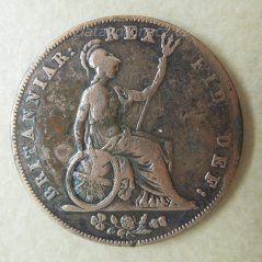 Anglie - 1/2 penny 1826
