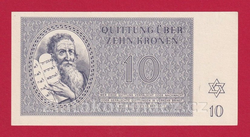 10 K - Terezínská poukázka A 001