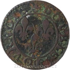 Francie - Chateau-Regnault - 2 deniers (Double Tournois) 1605-1614, Typ 9
