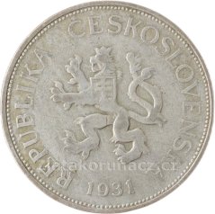 Pětikoruna - 5Kč 1931