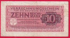 Německo - 10 Reichsmark (wehrmacht) 15.9.1944