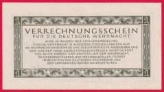 Německo - 1 Reichsmark (wehrmacht) - 15.9.1944