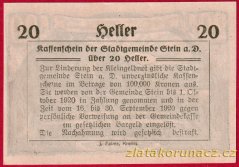 Stein an der Donau - 20 haléřů - 1920 - zelená