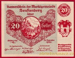 Senftenberg - 20 haléřů - 1920 - série I.