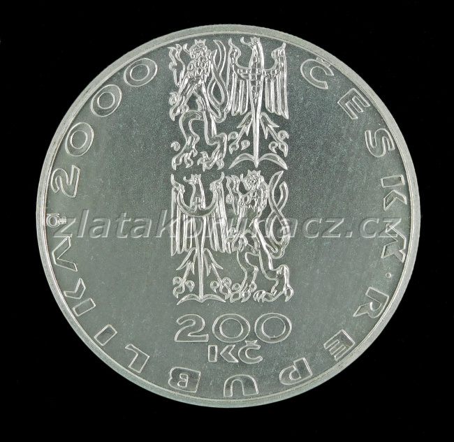 2001-200Kč -  Počátek nového tisíciletí Proof