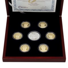 Sada oběžných mincí 2019 - 20 Kč Rok měny proof - dřevěná etue
