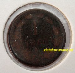 1 krejcar F.J.I.-1860 E