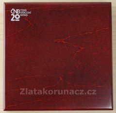 Sada mincí -  2013 -  20.let ČNB Proof-dřevo