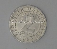 Rakousko - 2 groschen 1962