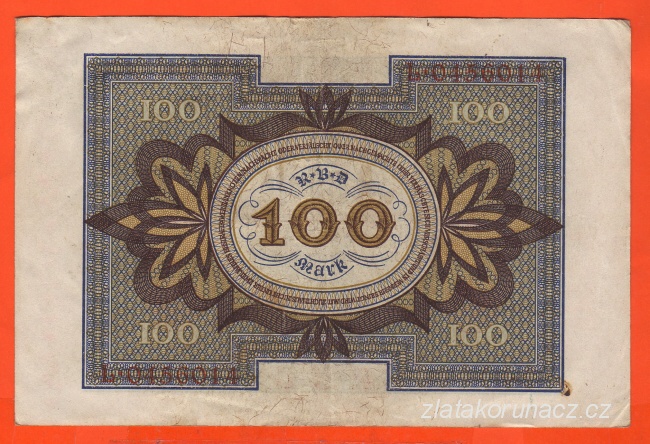 Německo - 100 Mark 1.11.1920 - série L-C
