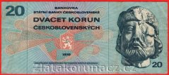 Československo - 20 korún - 1970 M 01 neperf.