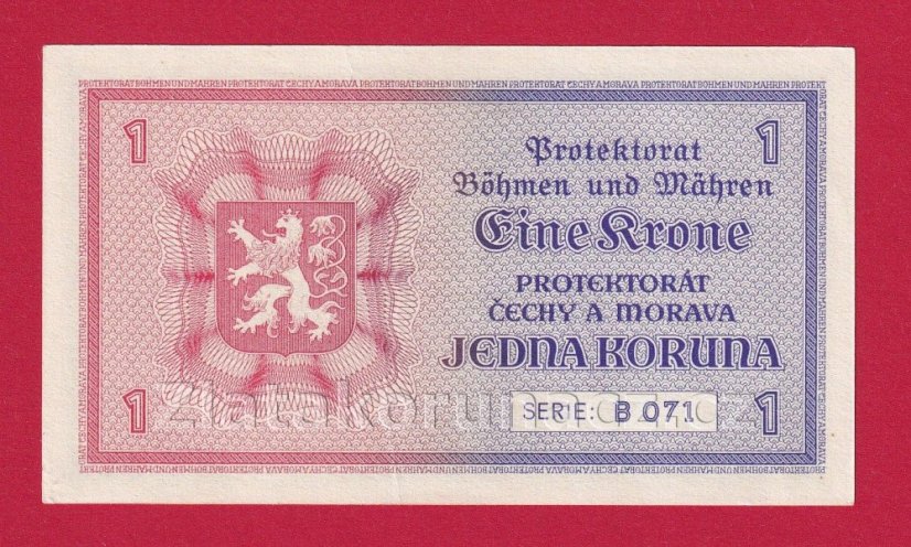 1 koruna 1940 B 071