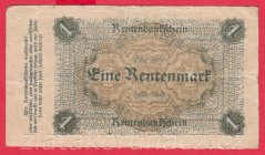 Německo - 1 Rentenmark 1.11.1923 - série L