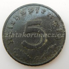 Německo - 5 Reichspfennig 1941 G
