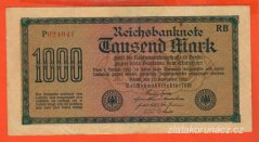 Německo - 1000 mark 15.9.1922 - série P-RB