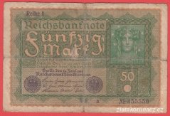 Německo - 50 mark 24.6.1919 - série UEa-pořadí 1