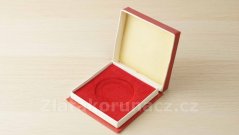 Krabička na medaili - červená ø 50 mm