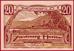 Stein an der Donau - 20 haléřů - 1920 - okrová