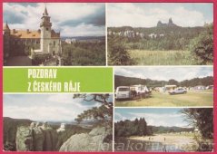 Český ráj - Trosky, Autokempink Sedmihorky, rybník s pláží