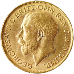 Zlatá mince Anglie - 1 Sovereign 1912