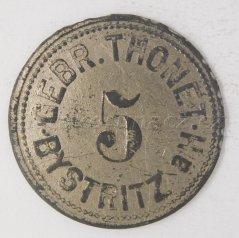 "5" Gebr. Thonet Bystritz a/H-nikl