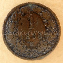 1 krejcar F.J.I.-1858 B