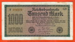 Německo - 1000 mark 15.9.1922 - série T-GB