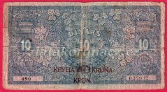 Jugoslávie - 40 kronen - 10 dinara 1919