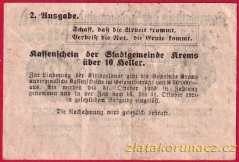 Kremže na Dunaj - 10 haléřů - 1920